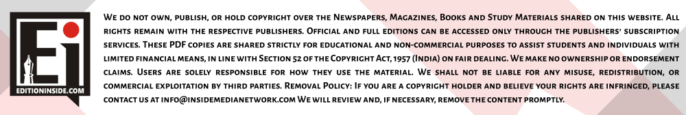 Edition Inside - Multilanguage E-Newspapers Online | E-Magazines Online | Latest News | Morning News Online